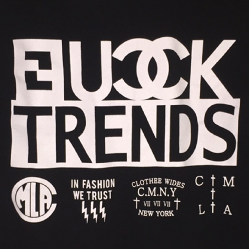 Chanel F*ck Trends Baseball Tee